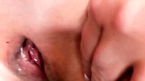 horny mature cougar spreads her huge gaping wet pussy lips wide open for close-up view