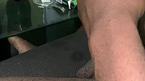 Stepdad wanks hard watching stepdaughter spread pussy wide open?