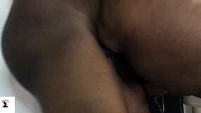 Granny fakes moans cooking lunch for big black cock