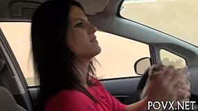 beautiful petite aubrey sky in nasty pov fucking contest sucks tits rough teen slut