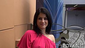 beautiful petite aubrey sky in nasty pov fucking contest sucks tits rough teen slut