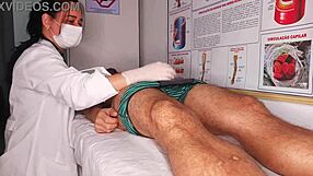 nurse catches my raging erection and deepthroats it with juicy tits and wet pussy licking