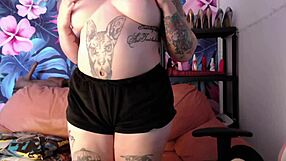 hey check her curvy hairy pussy playing with dildo on the sofa