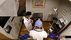 Orgasm Research: Michelle Anderson Spreads In Latex Nurse Gloves For Hospital Vibes!