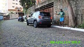 Manobrista Pounds Mature Boss with Monster Cock on Street