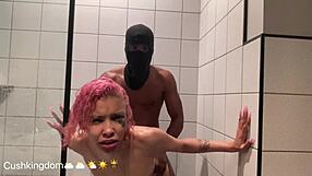 so this skinny latina neighbor michikomalandro drops by sucks his bbc then bends for shower anal pound