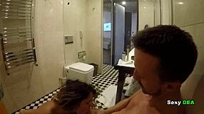 Seductive Goddess Bent Over Big Ass Pounded. Monster Cock Fills Wet Pussy Doggystyle Shower