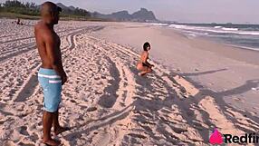 Hot Babe Picks Up Hung Stud On Beach For Bareback Beach Fuck