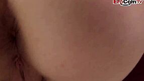 Amateur skinny German teen curly hair homemade POV sex