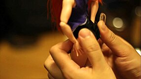 Batgirl Fuck Doll Bound for Footjob Blowbang Cum Shower