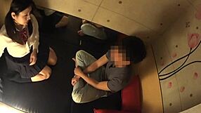 japanese busty schoolgirl gets secret full body massage focusing on her huge natural tits and curves