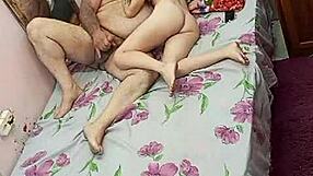 super young hottie and the old pussy eater gettin cozy in lingerie