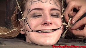 Submissive Babe Bound And Humiliated In Garage Ring Gag Torment