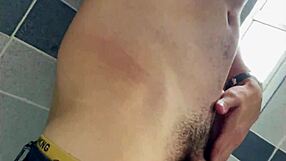 wanna catch me stroking my monster cock on campus?