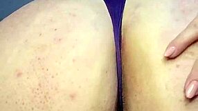 Watch this thick latina bbw swallow her huge dildo whole