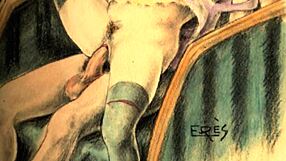 vintage erotic films capture antique sensual moments in retro style