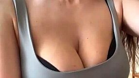 Wife Flashes Massive Nippled Tits to Strangers Outdoors