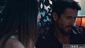 stepmom catches teen with step-uncle and dives into taboo threesome licking frenzy