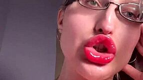 Big Lips Long Tongue Lipstick Gloss Dirty Talk Cuck JOI Fantasy