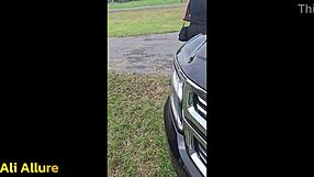 ALI ALLURE PANTY SHOPS WITH STEPBRO then SQUIRTS DOGGY CREAMPIE! full on red