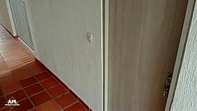 i sneak into neighbor's house for secret fun she takes it all