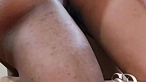 Small cock stretches tight pussy girlfriend moans interracial riding