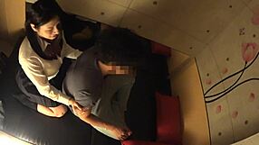 japanese busty schoolgirl gets secret full body massage focusing on her huge natural tits and curves