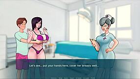 madrastra gives sloppy blowjob and footjob to monster cock in sex note game