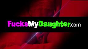 Stepdad chats dirty with brunette Winter Jade bending over for doggystyle in bedroom