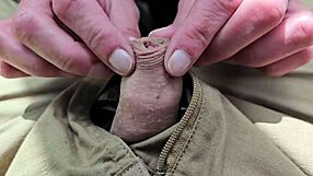 aww, trying to suck small cock hard outdoors but it stays soft...