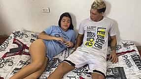 brother-in-law fucks me hard while husband leaves for work i swallow his hot cum in hd spanish