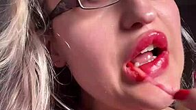 Big Lips Long Tongue Lipstick Gloss Dirty Talk Cuck JOI Fantasy