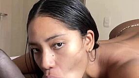 husband on call while i deepthroat lover's cock - real slut wife