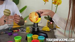 innocent study session explodes into freeuse pounding with petite teen