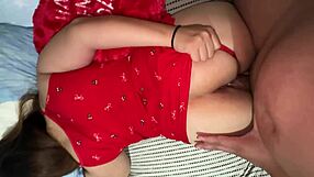 hermano manosea culo de hermana en cuarto leading to intense gaping ass fuck