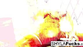 oh man, shyla stylez rare solo with her big tits and erotic pussy play