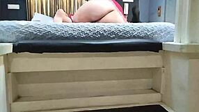 curvy housewife stepmom bends for thief's rough pussy pounding and riding