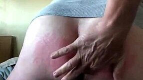 oh man spanking her ass then anal with that brush hurts so good