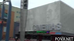 beautiful petite aubrey sky in nasty pov fucking contest sucks tits rough teen slut