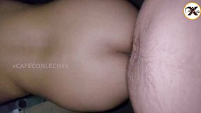 hey, check out my stepsis shaking that ass while she covers her loud moans