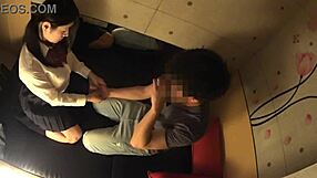 japanese busty schoolgirl gets secret full body massage focusing on her huge natural tits and curves