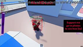 Roblox fight game hides steamy public pussy riding action