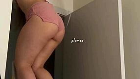 your hot neighbor's delicious big ass routine in tight leather leggings 🍑🔥