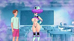 madrastra gives sloppy blowjob and footjob to monster cock in sex note game