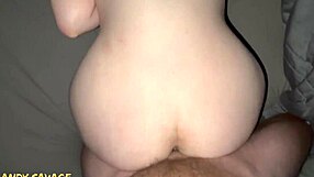 Homemade big ass amateur cowgirl rides then endures rough throatfucking
