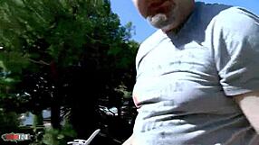 Colombian blonde yesenia wakes terry with sloppy morning blowjob