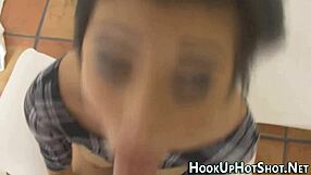 amateur slut picked up on date deepthroats rough for massive facial finish