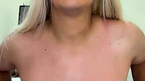 hot trans babe in black lingerie flaunts her rich tits