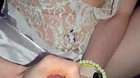 Skinny Milf With Huge Pussy Lips Jerks Cock And Licks Cum Clean