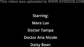 Freshman patient Angel Santana moans to mandatory Hitachi vibrator orgasm from doctor